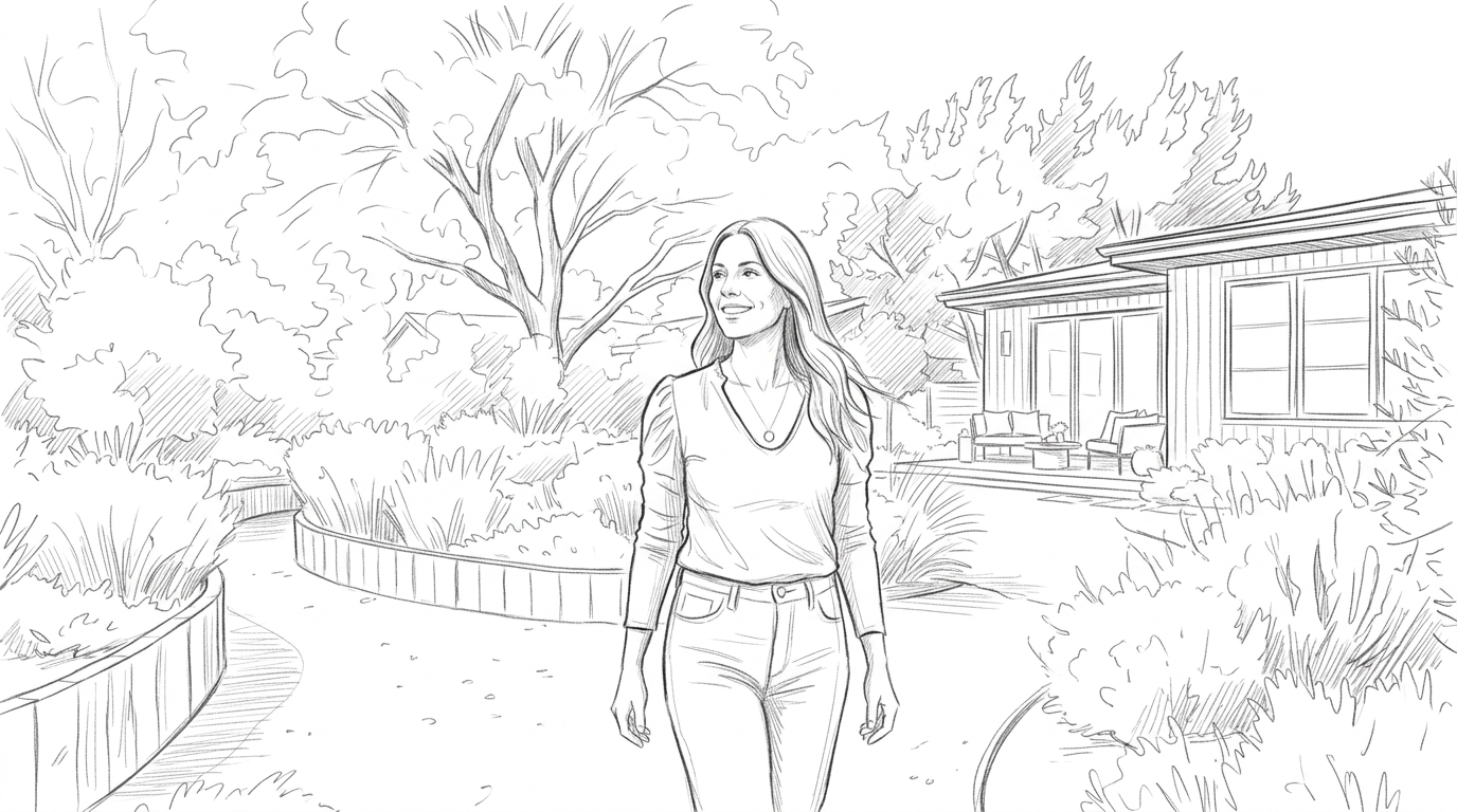 Wide 28-35mm — outdoors, walking, frame opens up. The freedom shot.